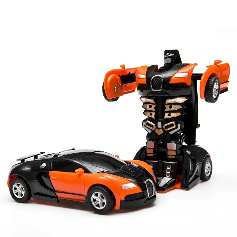 Transformatie Mini 2-in-1 auto Robot speelgoed Anime Actie Botsing Transformerend model Vervormingsvoertuigen Speelgoedcadeau voor kinderen