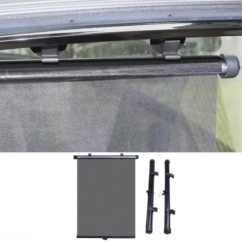 G7NA 2x Auto Vorne Hinten Fenster Sonnenschutz Rollvorhang für Sonnenblende für Schutz – Detail 9