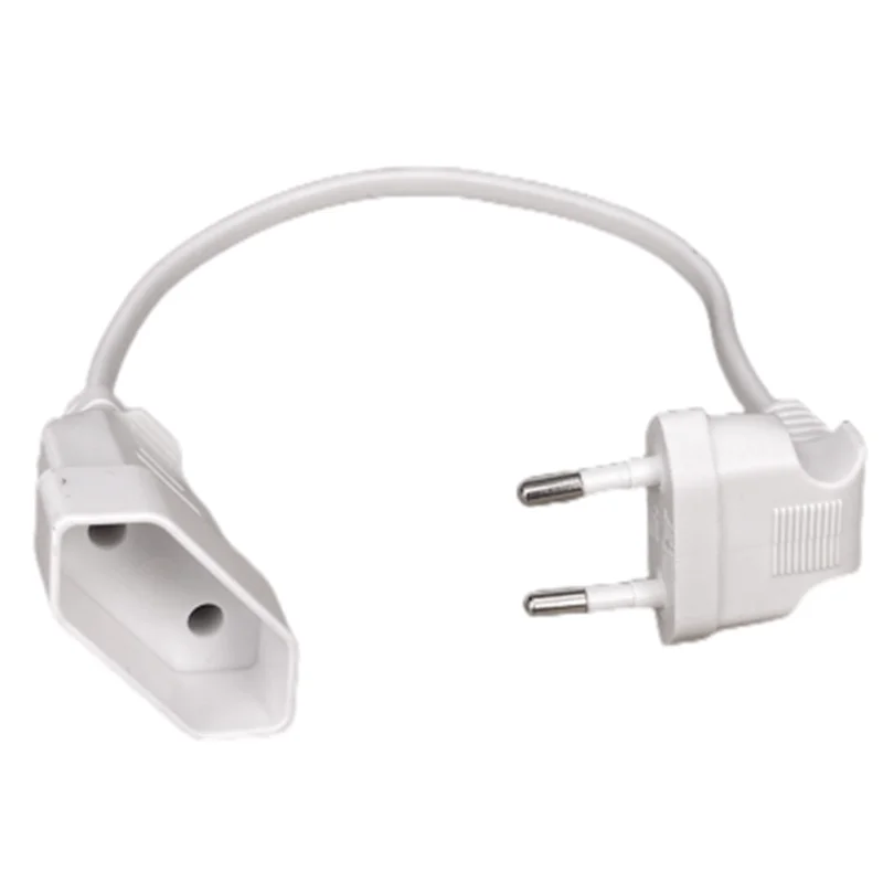 Europäisches EU-2-Prong-Stromverlängerungskabel, Stecker auf Buchse, für PC, Computer, PDU, USV, 0,5 m/1 m/2 m/3 m/4 m/5 m