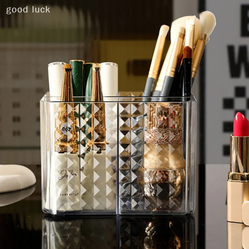 New Clear Acrylic Makeup Brush Holder Desk Cosmetic Organiser Lipstick Storage Lipstick Storage Holder