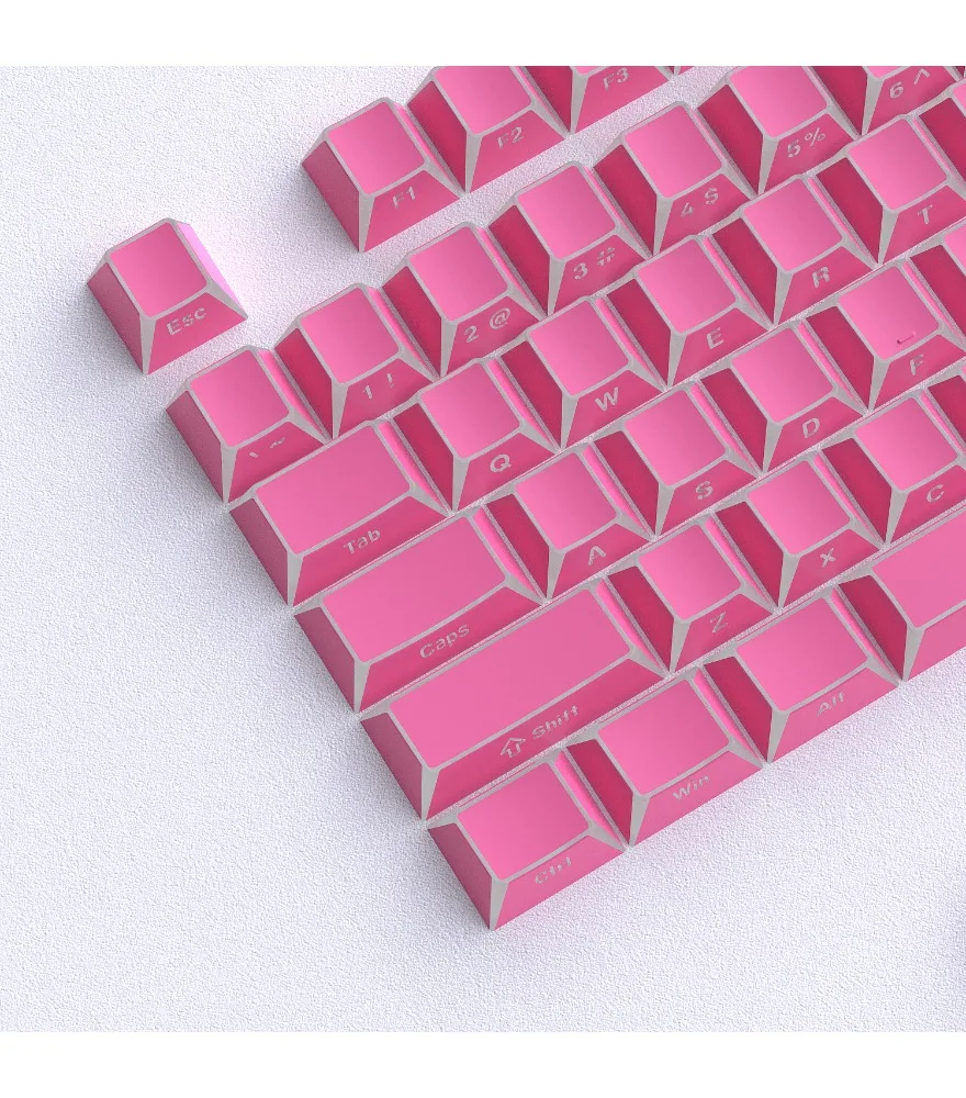 Personalized keycap spot folding shadow keycap red original 130 luminous small full set of PBT two-color magnetic axis
