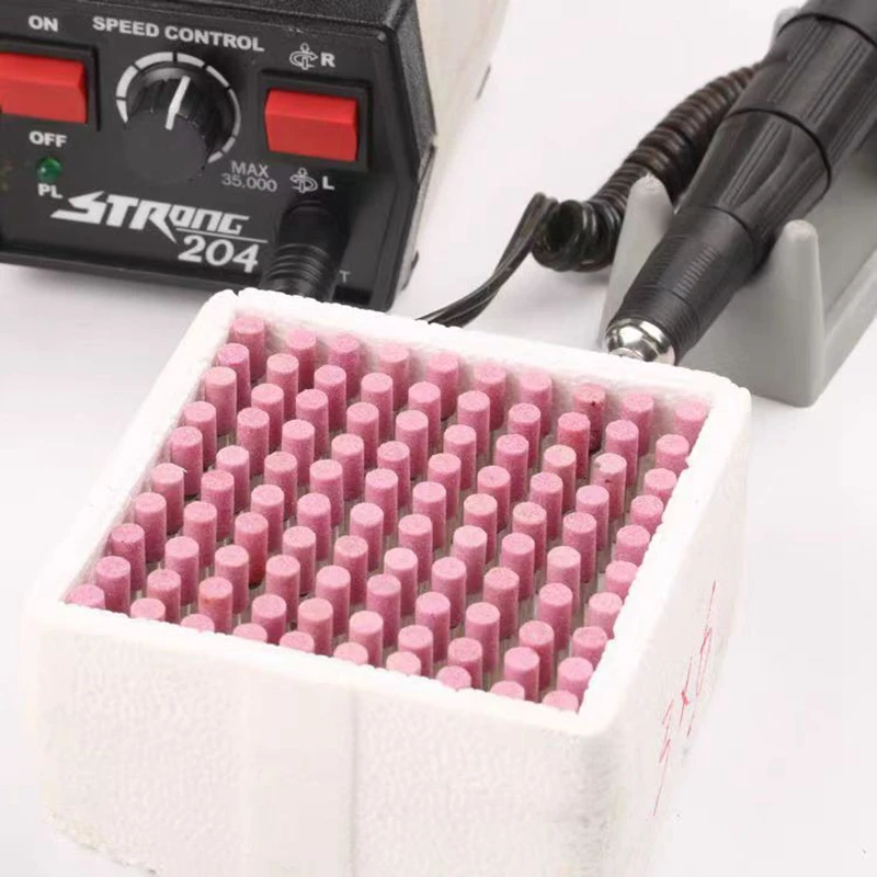 Utensili elettrici rotanti del trapano della ruota della testa di macinazione della pietra montata ceramica di 100 pz/scatola