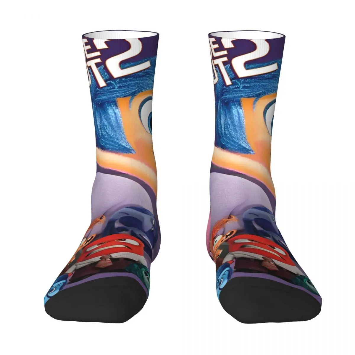 Von innen nach außen 2 Cartoon Socken Winters trümpfe Mode Unisex Männer bequeme Socken gedruckt Outdoor-Sport Anti-Schweiß-Socken