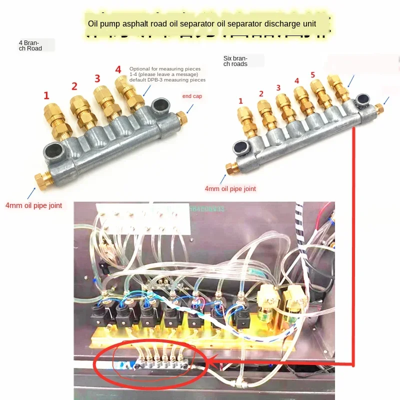 Diesel Common Rail Test Bench Flow Sensor Solenoid Electric Magnetic Valve 24V 220V Filter Oil Six Way  Distributor