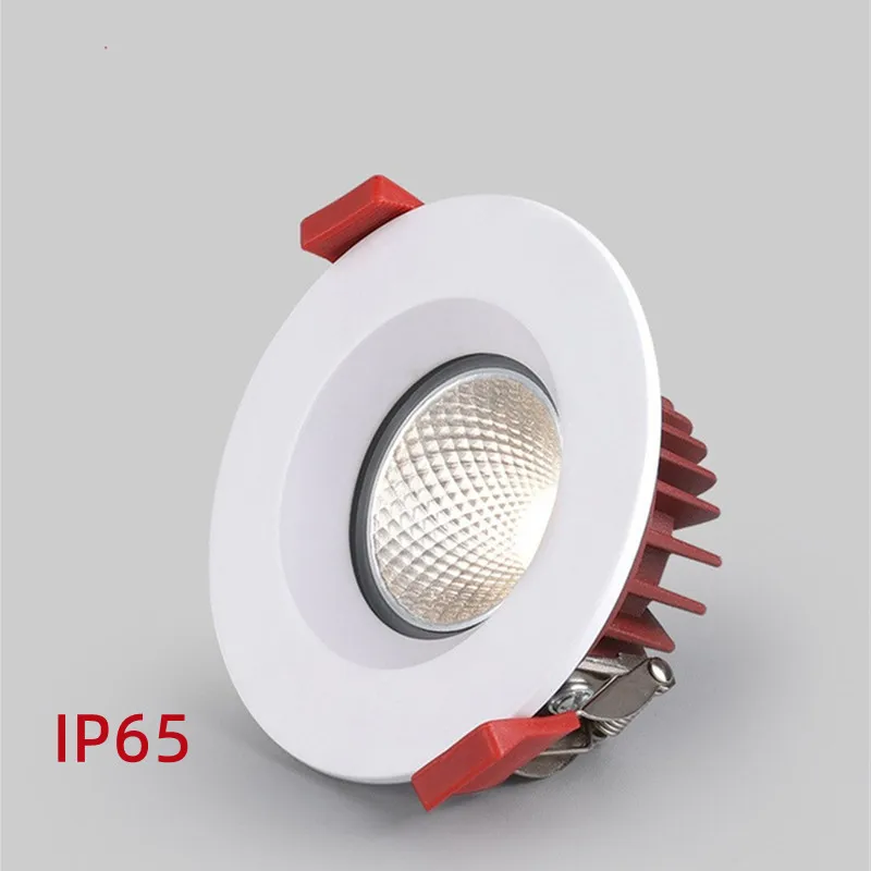 

Embedded Led Ceiling Light Waterproof Downlight Dimmable Spotlight Anti Glare 110V-220V 9W12W15W20W Family Market Balcony