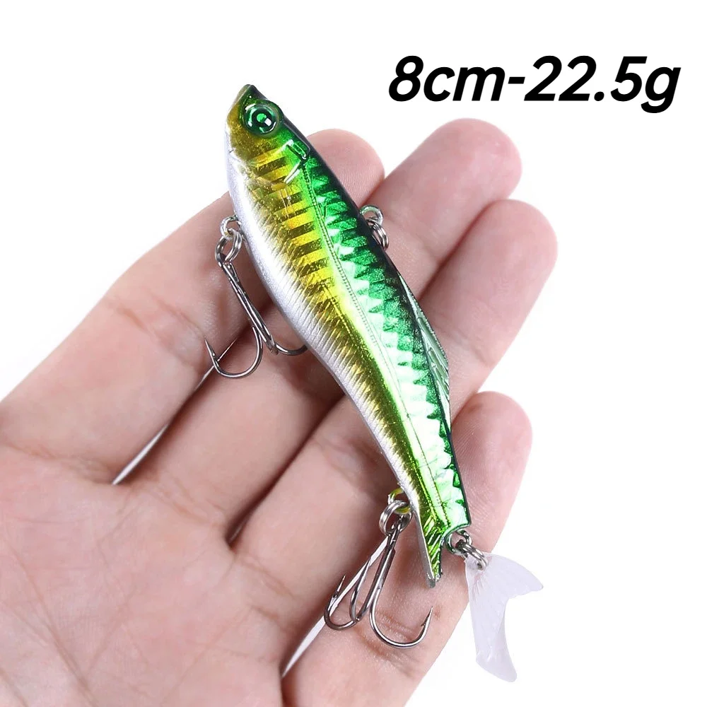 Fishing Lures Bait Bionic VIB Outdoor Vibration Rattlin Lures Crankbait Madness Winter Ice Fishing for Pike Perch Bass Trout