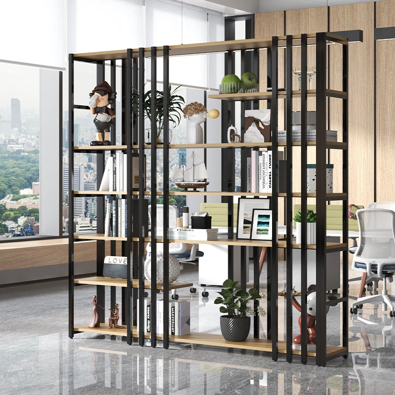 錬鉄製多層パーティションラックレストランスクリーン床から天井までの工業風ディスプレイラックオフィスエントランスウォール