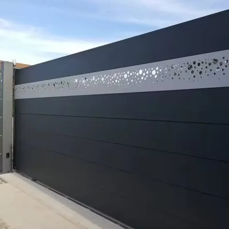 Decorative WPC Fence Gate Outdoor Modern Privacy Fence Door Wood Plastic Composite Gate