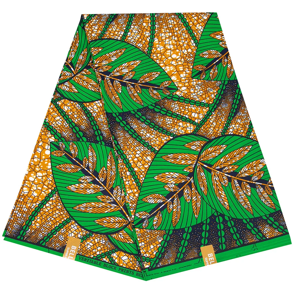 2023 Ankara African Prints Batik Pagne Real Wax Fabric Sewing Materia For DIY Crafts Wedding Dress 100% Polyester High Quality