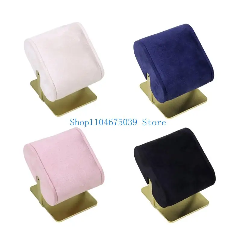 

5asd Velvets Jewelry Display Stand Alloy Base 4 Color Options Bracelet Watch Holder Elegant Home Décoration