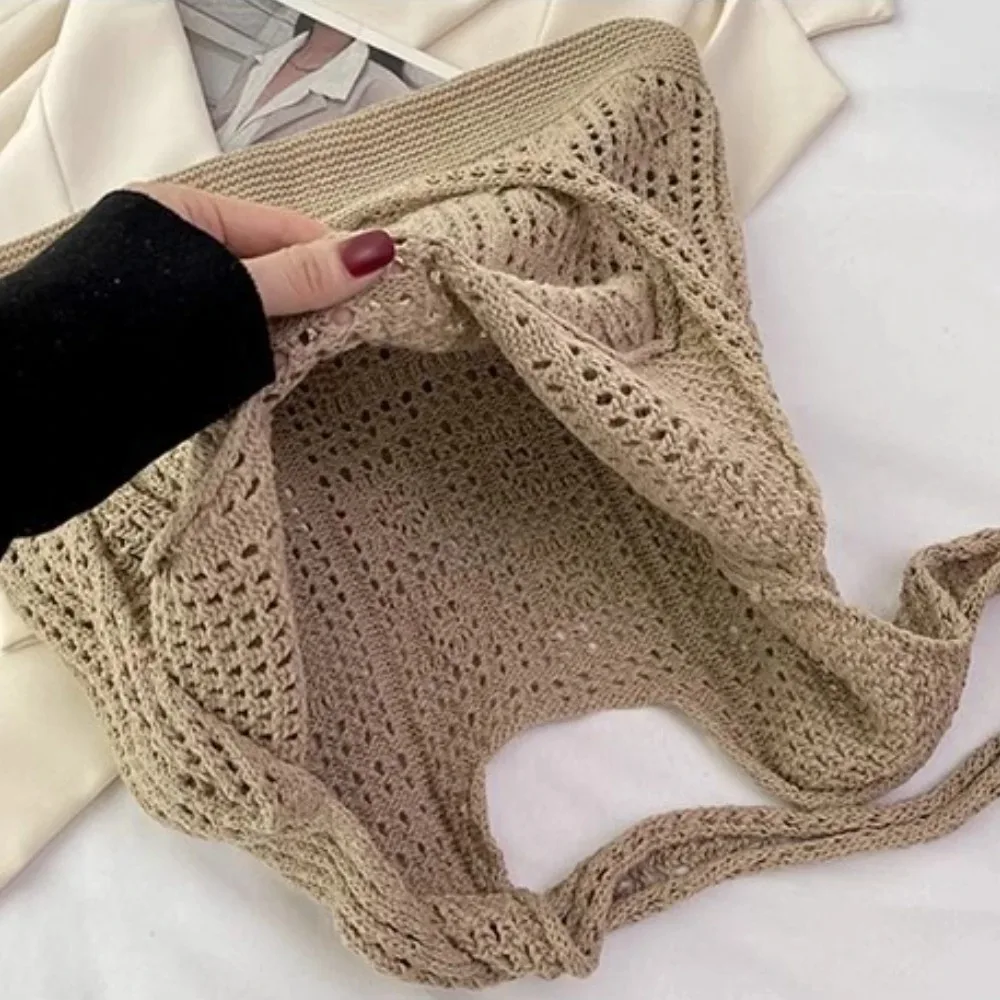 كيس أربعة خارج بسيط en كروشيه صب نساء ، أكياس التريكو كريوكس ، أكياس à bandoulière decontractés pour dames ، aseoка 2025 #4