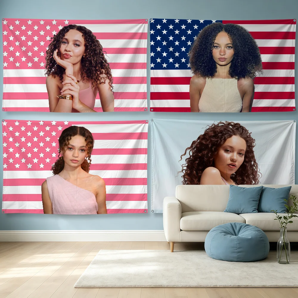 Actor N-Nico Parker Flag Polyester Banner Flags For Party Club Outdoor Interior Wall Paper Decoration Banner Fans Gift
