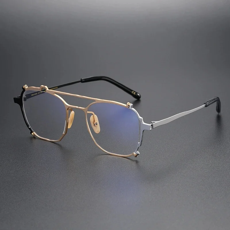 Belight оптическая японская диссиметрическая дизайнерская винтажная круглая ретро оправа для очков ручной работы из чистого титана по рецепту линзы MM0080