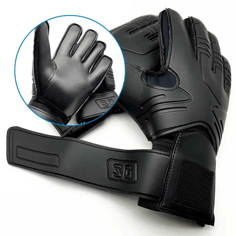 Youth Adults Soccer Goalie Gloves Anti-Slip Football Goalkeeper Gloves with Strong Grips Palms Thickened Finger Protection Goal