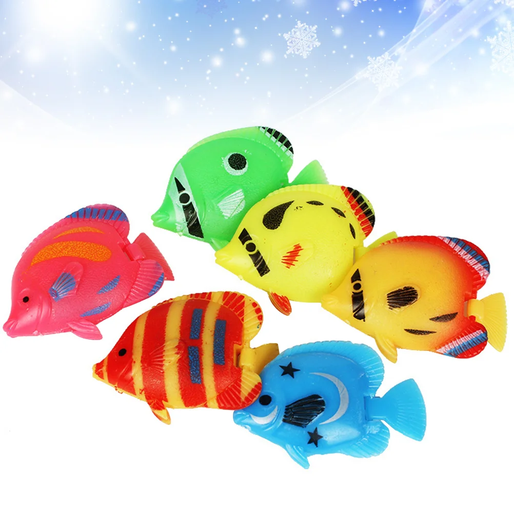 

20pcs Lifelike Floating Artificial Tropical Artificial Fish Aquarium Fish Tank Decor Realistic nament Set for Aquarium