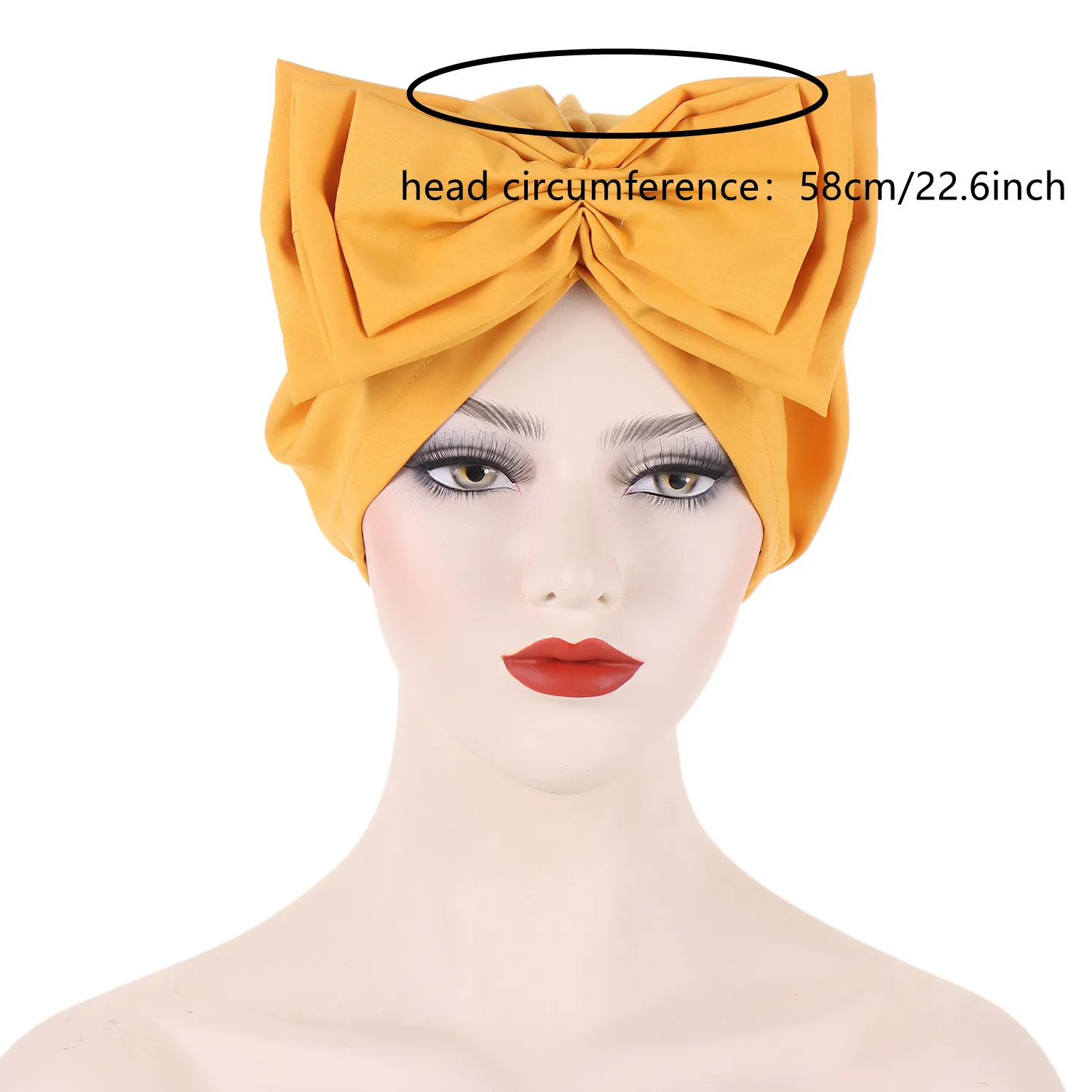 Elegant 2024 New Woman\'s Turban Cap Bowknot African Ready Gele Headtie Lady Headwrap Bonnet Solid Turbante Mujer Accessories