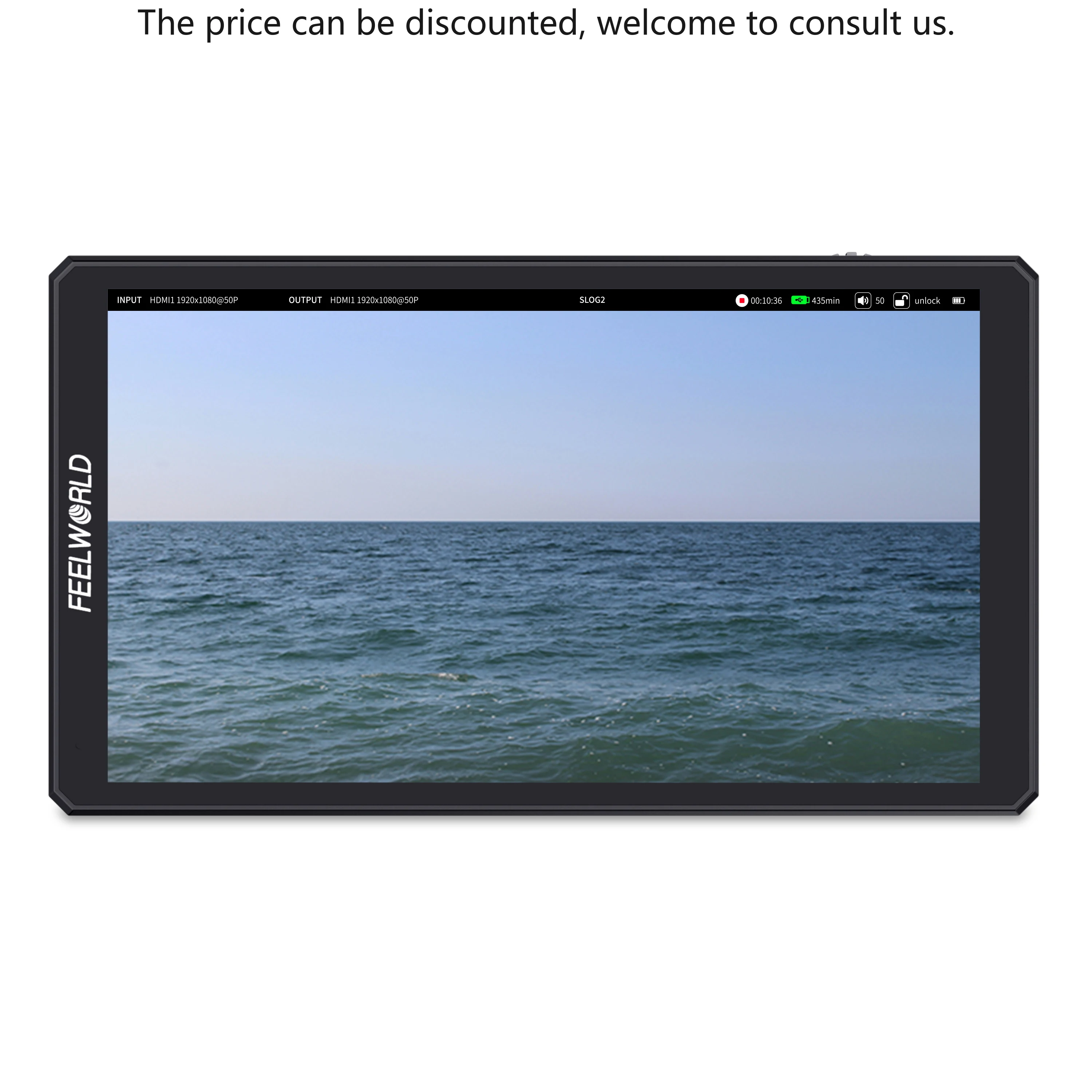 

FEELWORLD CUT6 FHD IPS 4K HDMI 6-inch Camera Monitor Industrial Lcd Readable Touch Screen Monitor Recorder Dslr Field Monitor