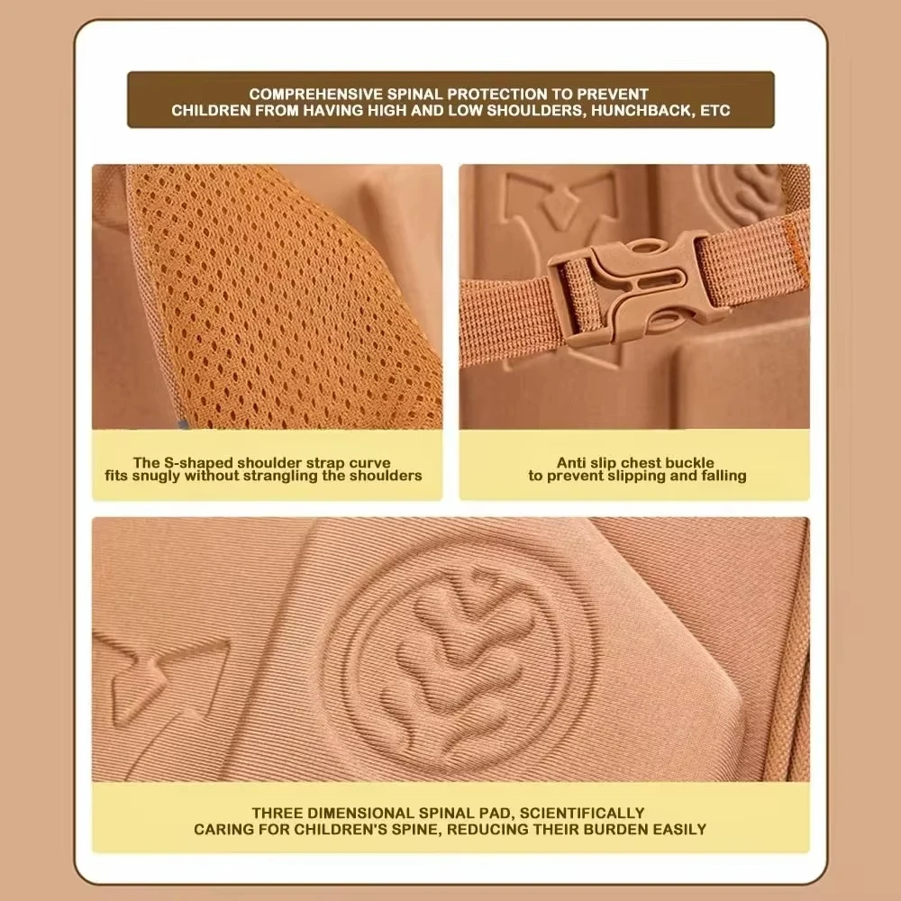 Plecak szkolny z kapibarą, wodoodporny, o dużej pojemności, łagodzący obciążenie, chroniący kręgosłup, z poszerzanymi paskami, plecak dla uczniów, prezent.