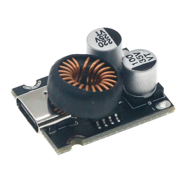 DC-DC Power Buck Module 12-30V to PD2.0/PD3.1 QC3.0 Fast Charging Single USB Charging Converter Board