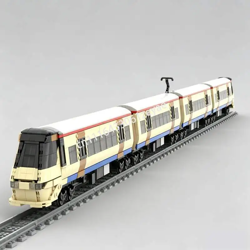 4883Parts Modern High Speed Commuter Train Model Custom Puzzle Diy Assembly Building Blocks Toy Gift Railway Collection Display