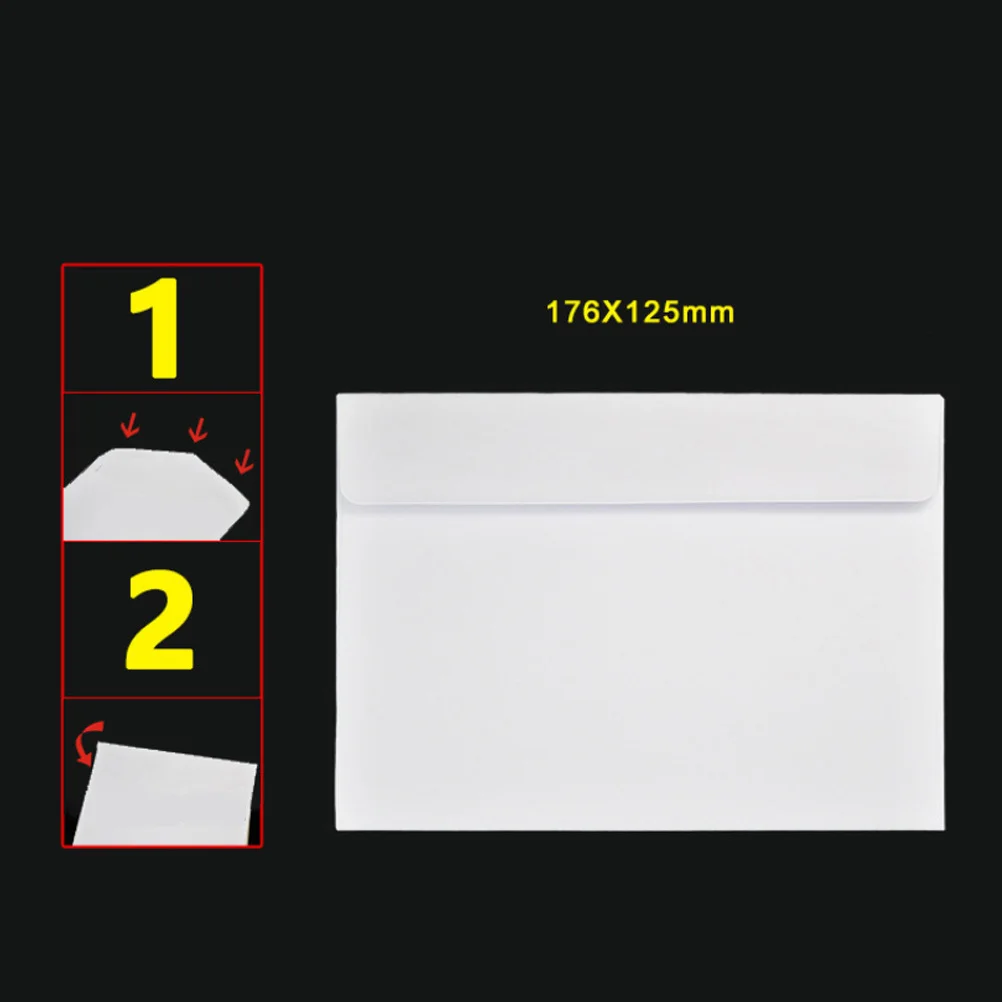 

50Pcs Self-Adhesive Envelope Practical Smooth Writing Perfect for Birthdays Weddings Parties Holidays Corporate Events