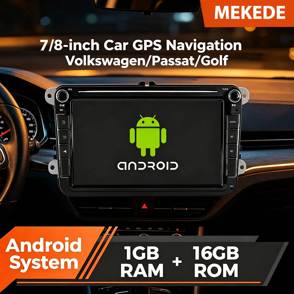 

MEKEDE U.S Warehouse 7/8inch Car Radio Central Multimedia For Volkswagen Seat Skoda Octavia Golf 5 Touran Passat B6 Polo Jetta