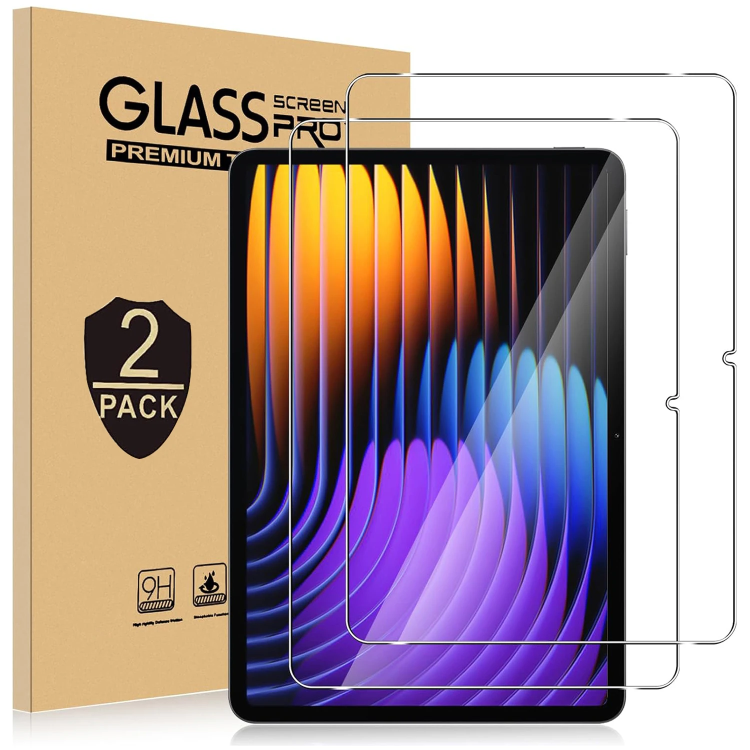 

2 шт. закаленное стекло 9H для Xiaomi Pad 7/Pad 7 Pro 11,2 дюйма 2024, прозрачная защитная пленка для экрана, защитная пленка от царапин