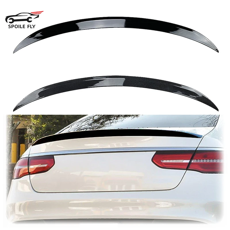 

2015 To 2019 For Mercedes Benz GLE Coupe C292 AMG Rear Spoiler Trunk Wing Splitter Lip High Quality ABS Gloss Black Carbon Fiber