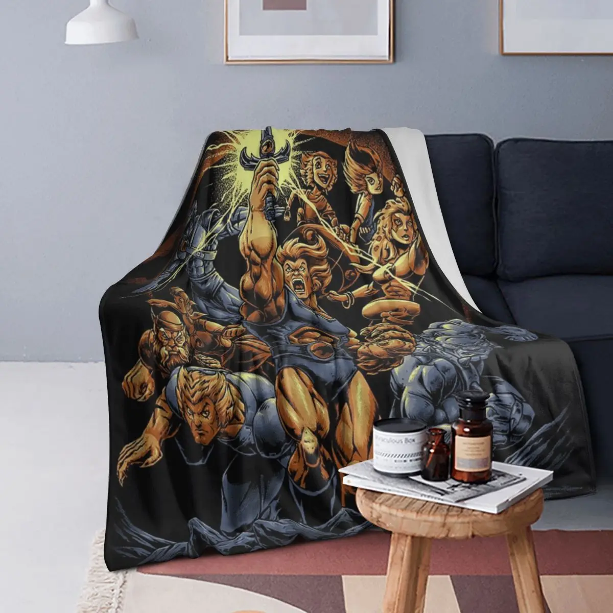

Thundercats Cartoon Blanket Soft Warm Flannel Throw Blanket Plush for Bed Living room Picnic Travel Home Couch
