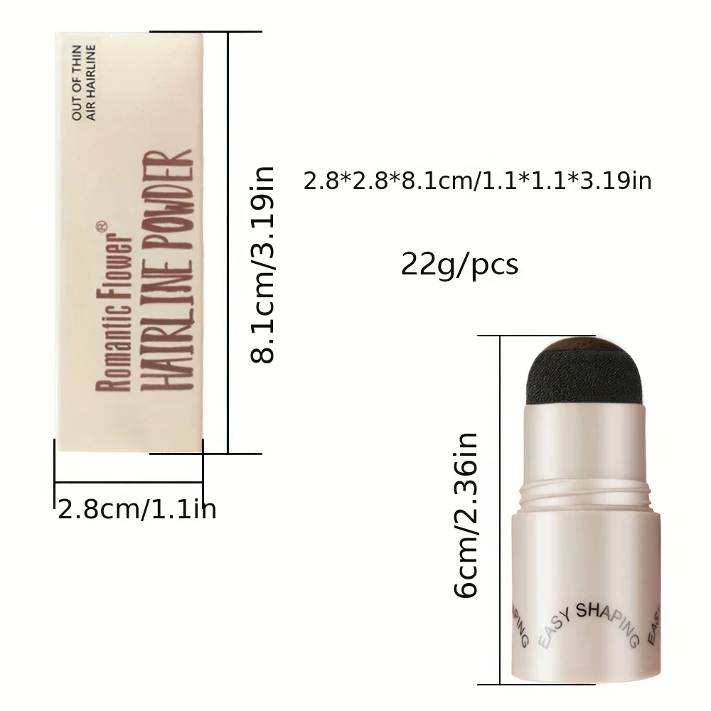 3-in-1 ヘア＆フェイスパウダー - 防水マイクロピグメント配合、ヘアライン、アイシャドウ、輪郭用 |   ハロウィン、クリスマスのコスプレ