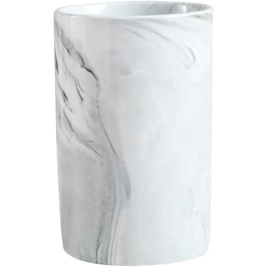 

Ceramic Toothbrush Holder Bathroom Cup Drinking Mug Coffee Cups Marble Pattern Pen Holders 300ml/Pcs Grey