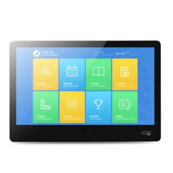 

Touch school attendance clock in facial recognition electronic class card