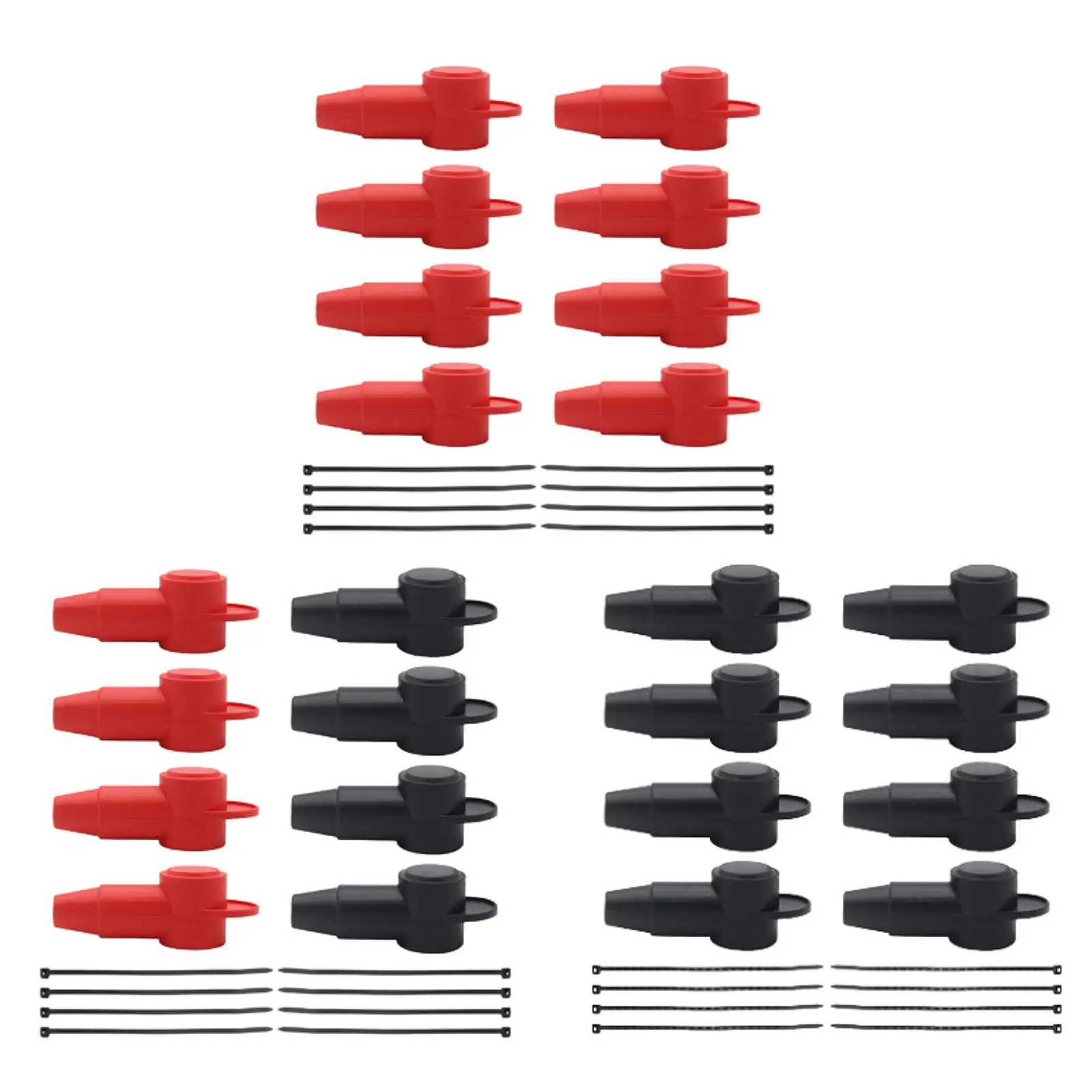 

8-компонентные универсальные силиконовые накладки на клеммы для автомобилей, лодок, квадроциклов