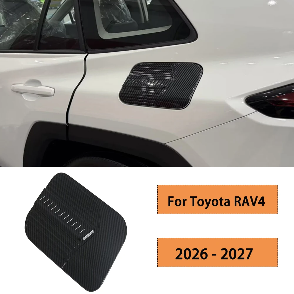 For Toyota RAV4 2026 2027 Car Accessories ABS Exterior Fuel Filler Tank Cover Oil Fuel Tank Cap Cover Decoration Trim 1pcs