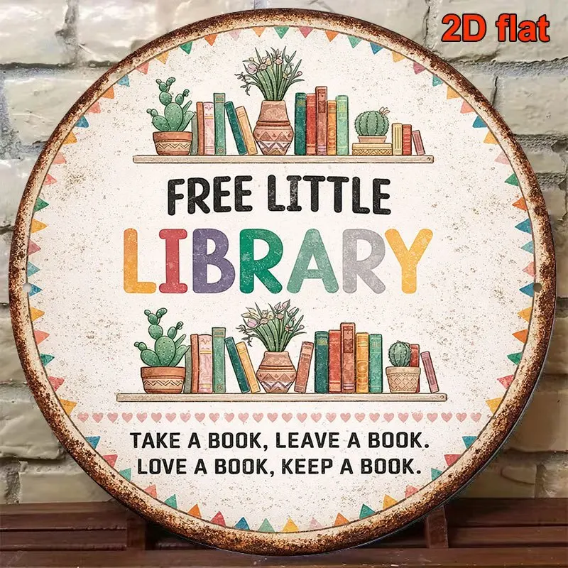 2D Flat Wood 1pc, Round Wooden Sign, Retro Wooden Plaque about 