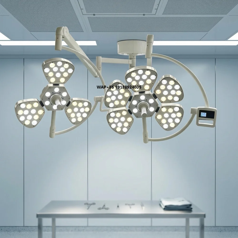 High-performance surgical shadowless lamp with digital memory control and high-temperature sterilizable handle, ABS material