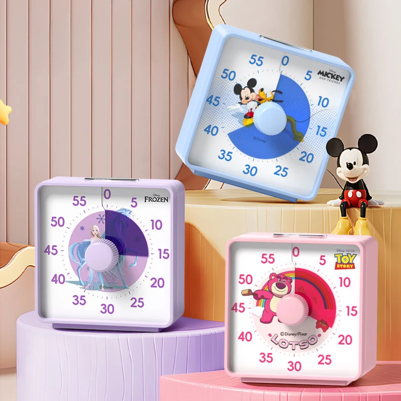 

Disney Mickey Lotso Elsa Buzz Lightyear Children's New Cute Creative Cartoon Pattern Simple and Fashionable Portable Alarm Clock