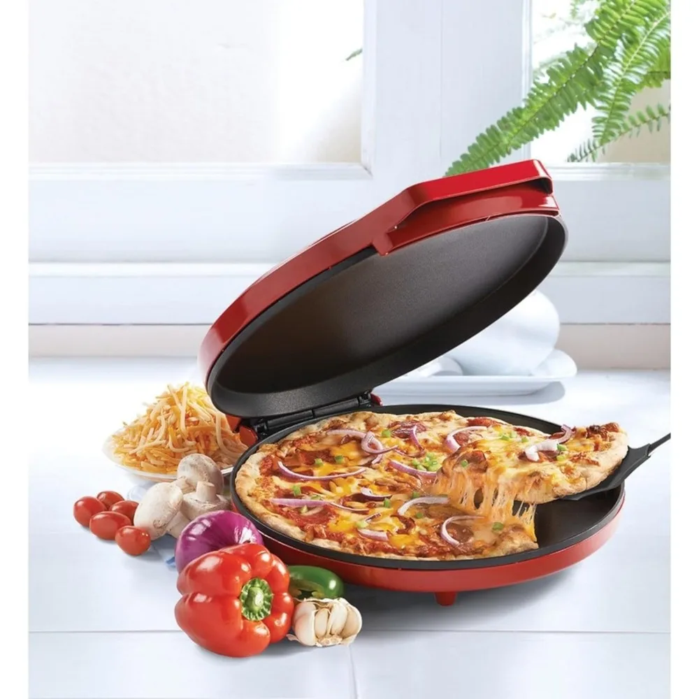 Countertop Pizza Maker, 1440-Watt Pizza Maker Machine for Home, BC-2958CR