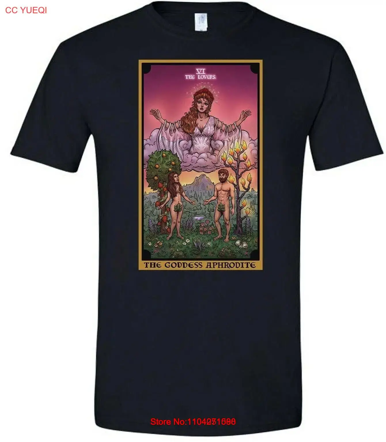 The Goddess Aphrodite Shirt The Lovers Tarot Card TShirt Greek Mythology Tees