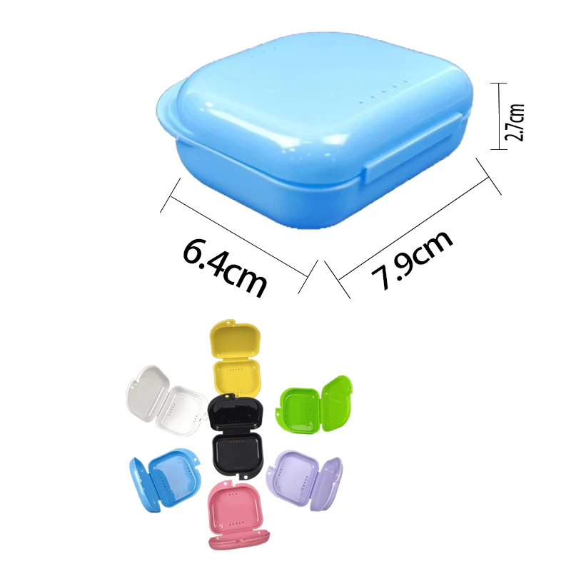 

Hot Sale Denture Storage Box Portable Mouth Guard Container Supplies Tray Braces Case Health Care Oral Hygiene Dental Appliance