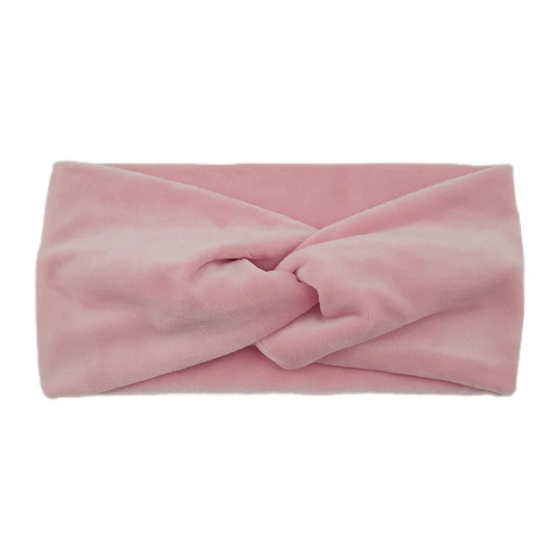 Samt-Stirnband mit elastischem Drehverschluss für Yoga, Gesichtsreinigung und Make-up – Detail 8