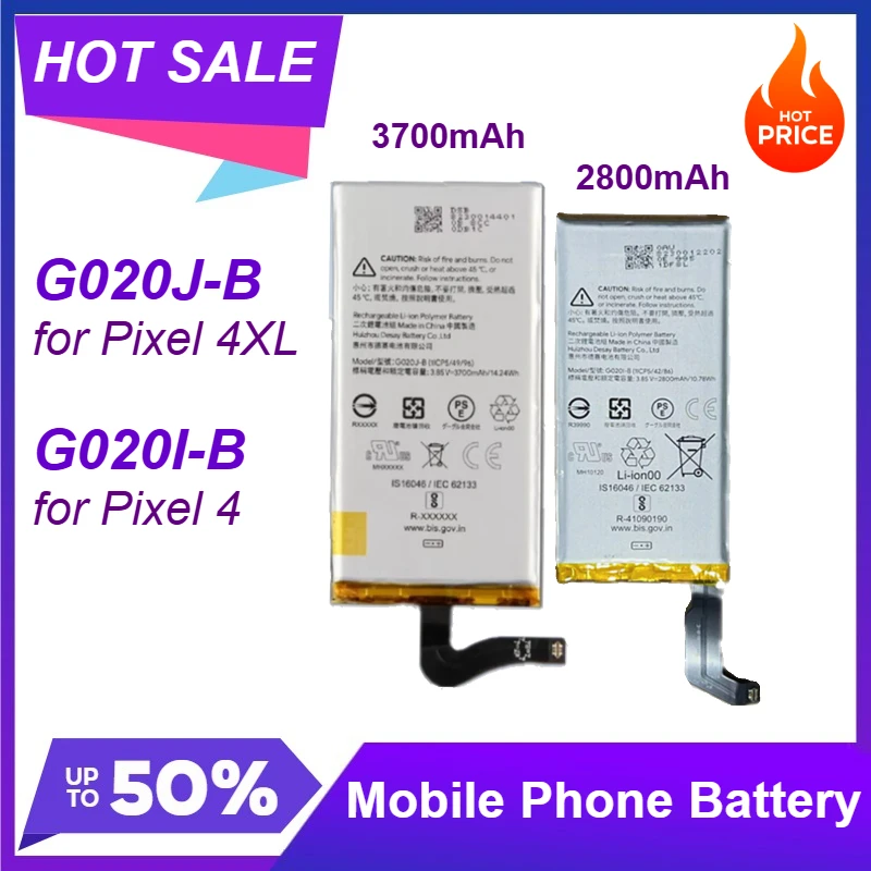 

G020i-B G020J-B Сменный аккумулятор для телефона HTC для Google Pixel 4 Pixel 4XL Наборы инструментов для ремонта G020I-B 2800 мАч 10,78 Втч