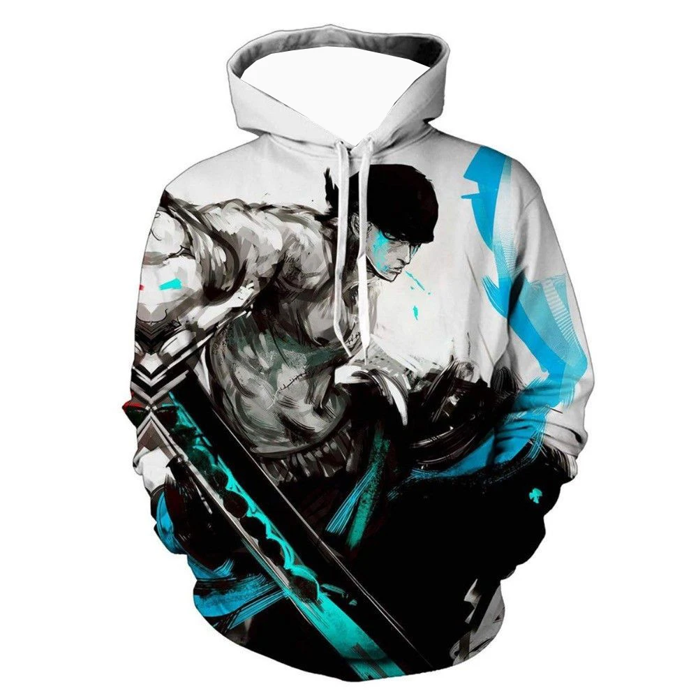 

One Piece Autumn 3D Autumn and Winter Sweatshirt for Middle School Boys Anime Luffy Zoro Ace Clothes Navigation Printed Jack