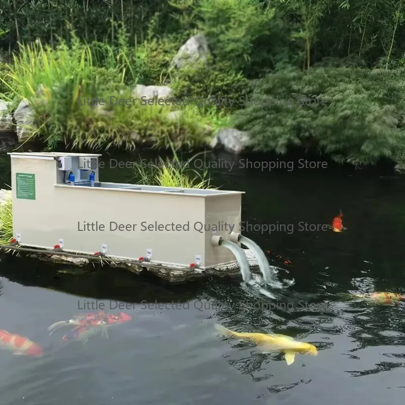 

30m3/h Outdoor Garden Large Fish Pond Filter Aquaculture Koi Fish UV Light Filtration System Pump Core Motor 1 Year