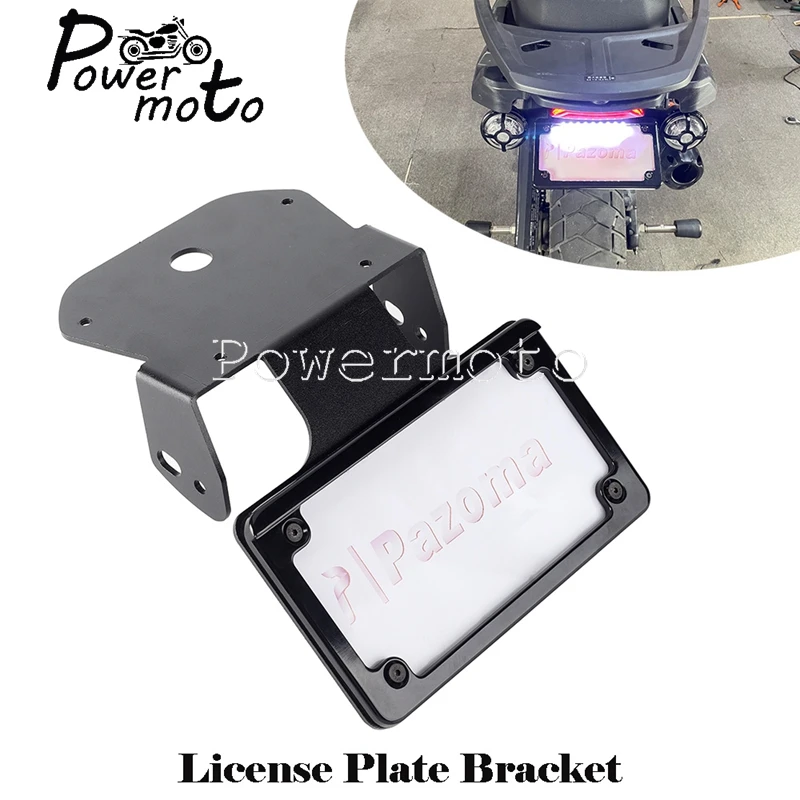 

Motorcycle Modified Rear Fender License Plate Holder Bracket W/ LED Lights For Harley Pan America 1250 RA1250 RA1250S 2021-2024