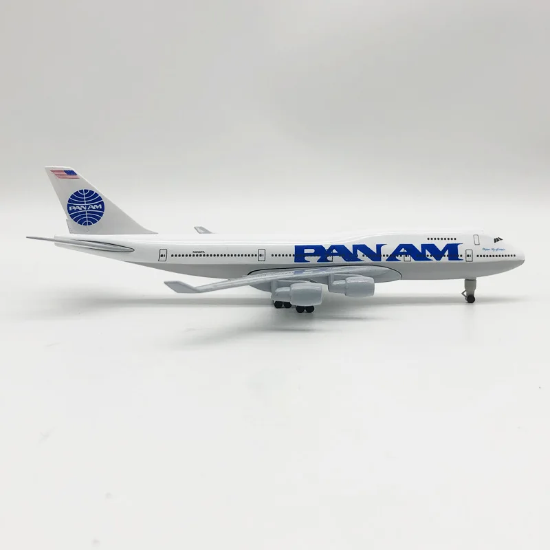 

Новая модель 20 см, литой под давлением металлический самолет PAN AM B747 Airlines Airways Aircraft с базовым дисплеем коллекции шасси