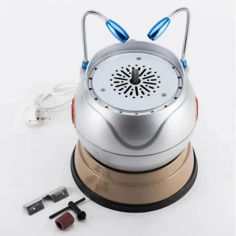 80W Dental Lab Ball Type Arch Trimmer Machine 5800RPM Rotation Speed Dental Model Trimming Machine with LED Light