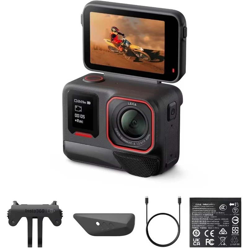 NEU Best.Ace Pro 2 Dual-Akku-Bundle, wasserdichte 8-Karat-Action-Kamera, entwickelt mit Leica, hervorragendem Audio-Flip-Screen AI Ed
