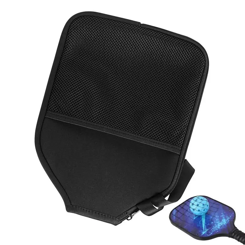 Paddle Cover 11.2 x 8.2 Inch Protective Cover with Mesh Pocket Zippered Storage Bag Neoprene Rubber Sleeve for Men Women