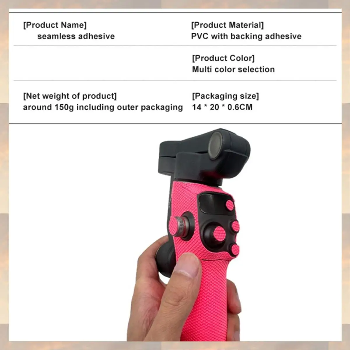 L72A-Sweat Absorbing Sticker Anti-Slip Anti-Scratch Protective Sticker Comfortable Decals For DJI OSMO Mobile 7/7Pro